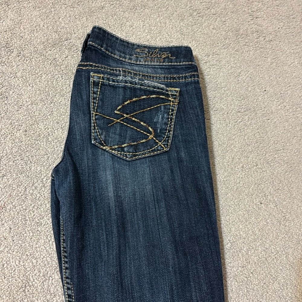 Silver bootcut jeans
